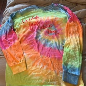 Astroworld tye die shirt long sleeve small